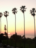 Sunset at La Jolla beach