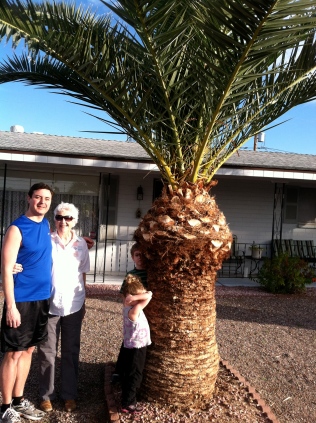 With Grandma Carol in Mesa, AZ